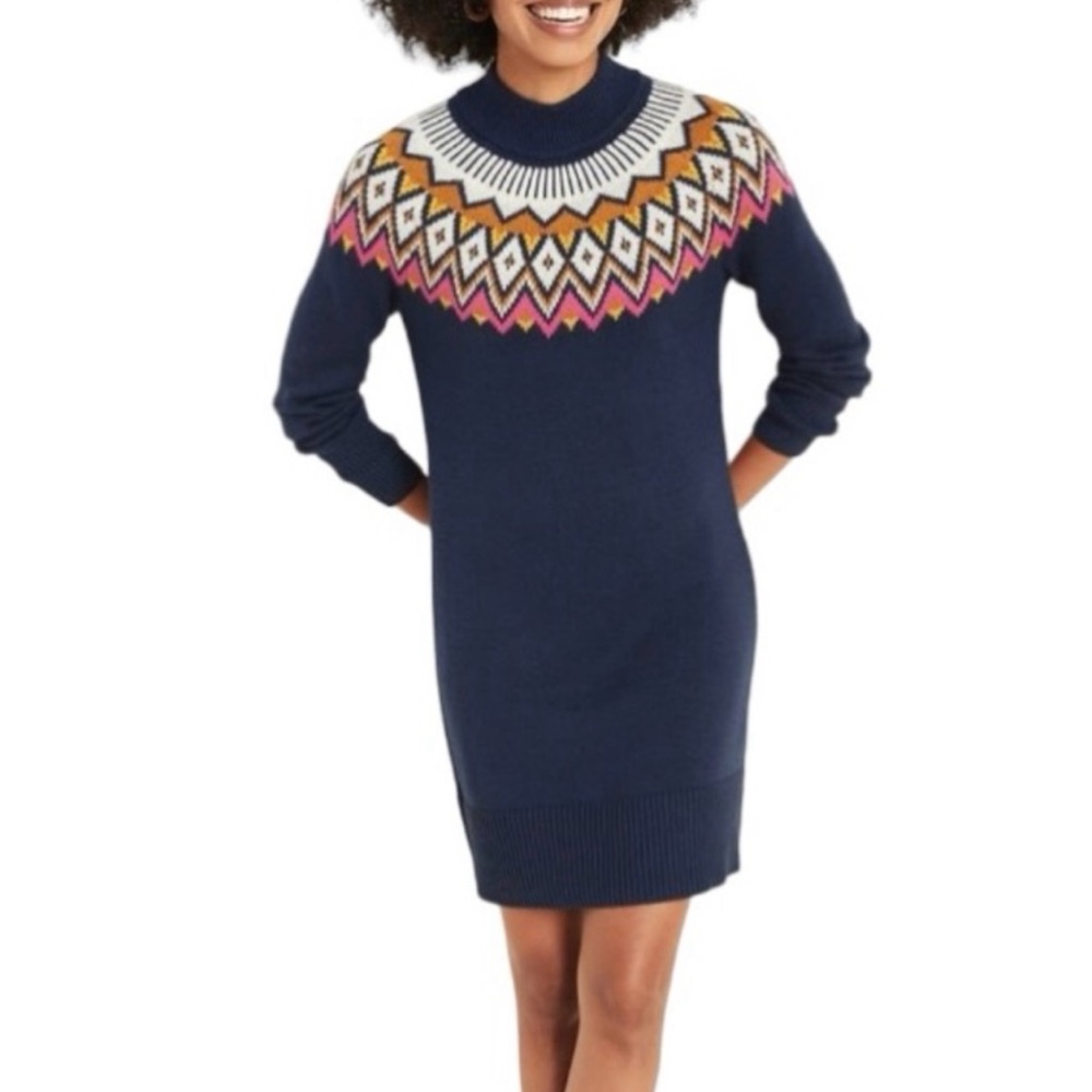 Old Navy Fair Isle Sweater Dress, NWOT. Women’s medium